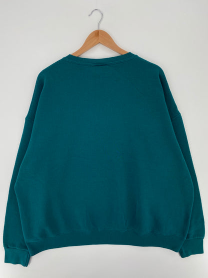 90's PHILADELPHIA EAGLES Made in USA Size XXL Vintage NFL Sweat shirt / A1741