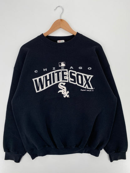 1998 CHICAGO WHITE SOX Made in USA Size XL Vintage MLB Sweat shirt / A1742