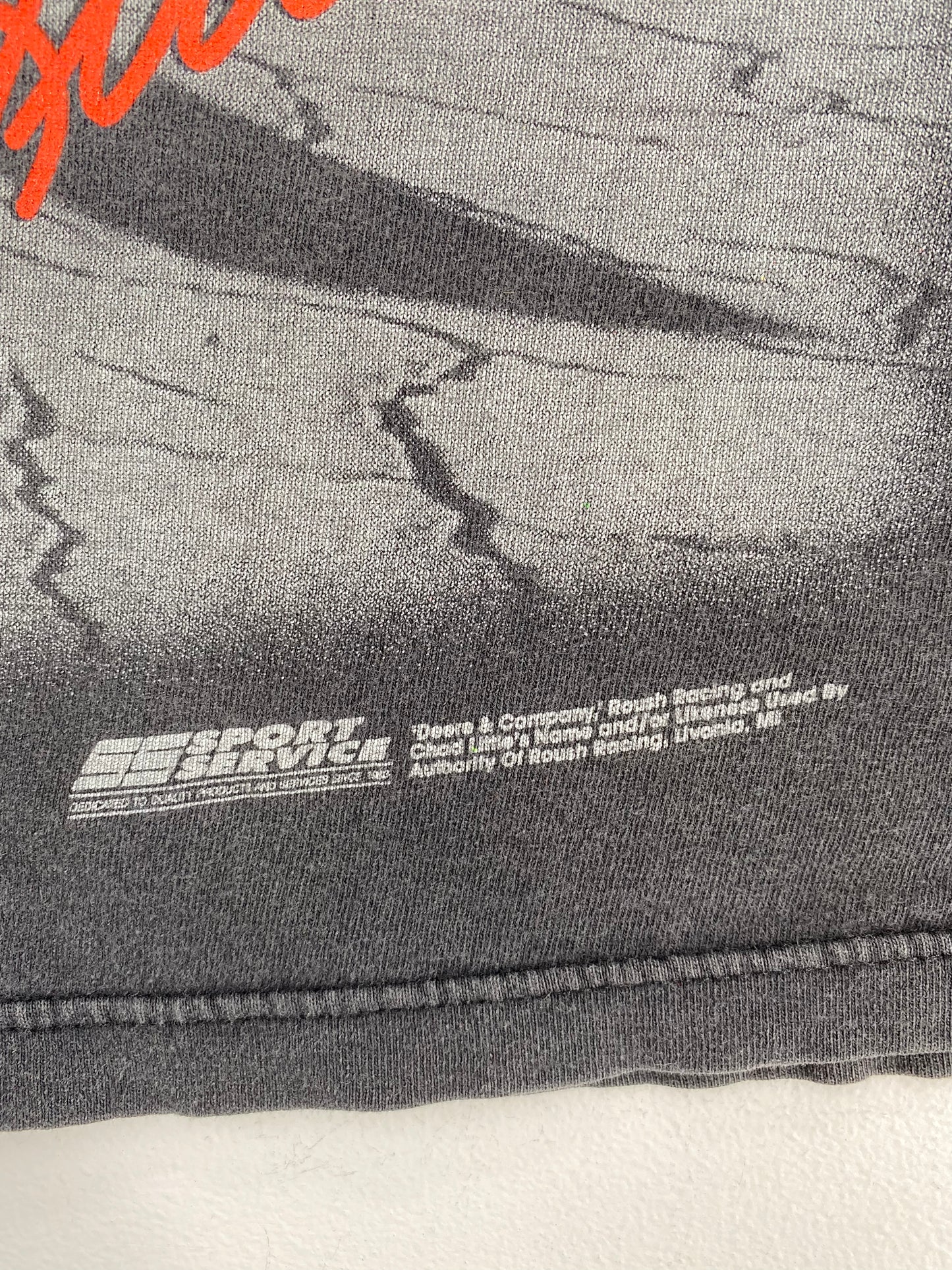 90's CHAD LITTLE x JOHN DEERE Size L Vintage Racing T-Shirt / A1767