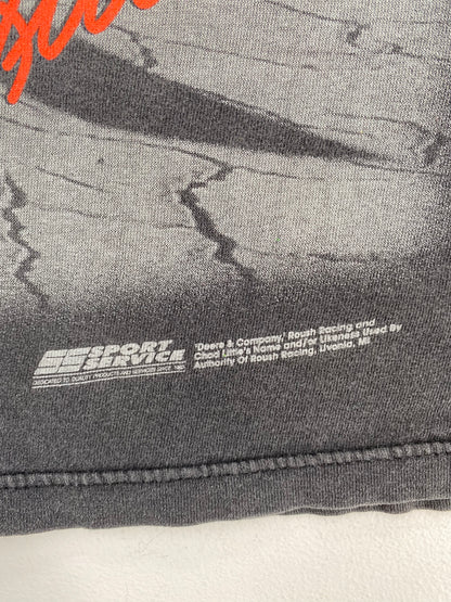 90's CHAD LITTLE x JOHN DEERE Size L Vintage Racing T-Shirt / A1767