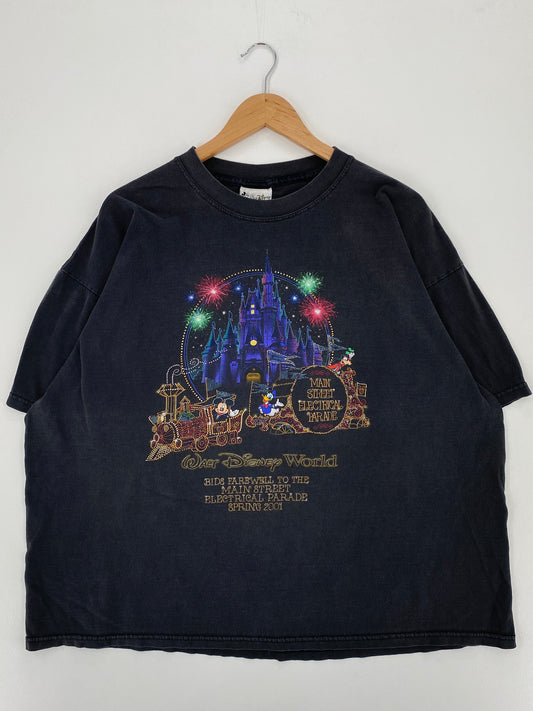 2001 WALT DISNEY WORLD Size XL Vintage T-Shirt / A1769