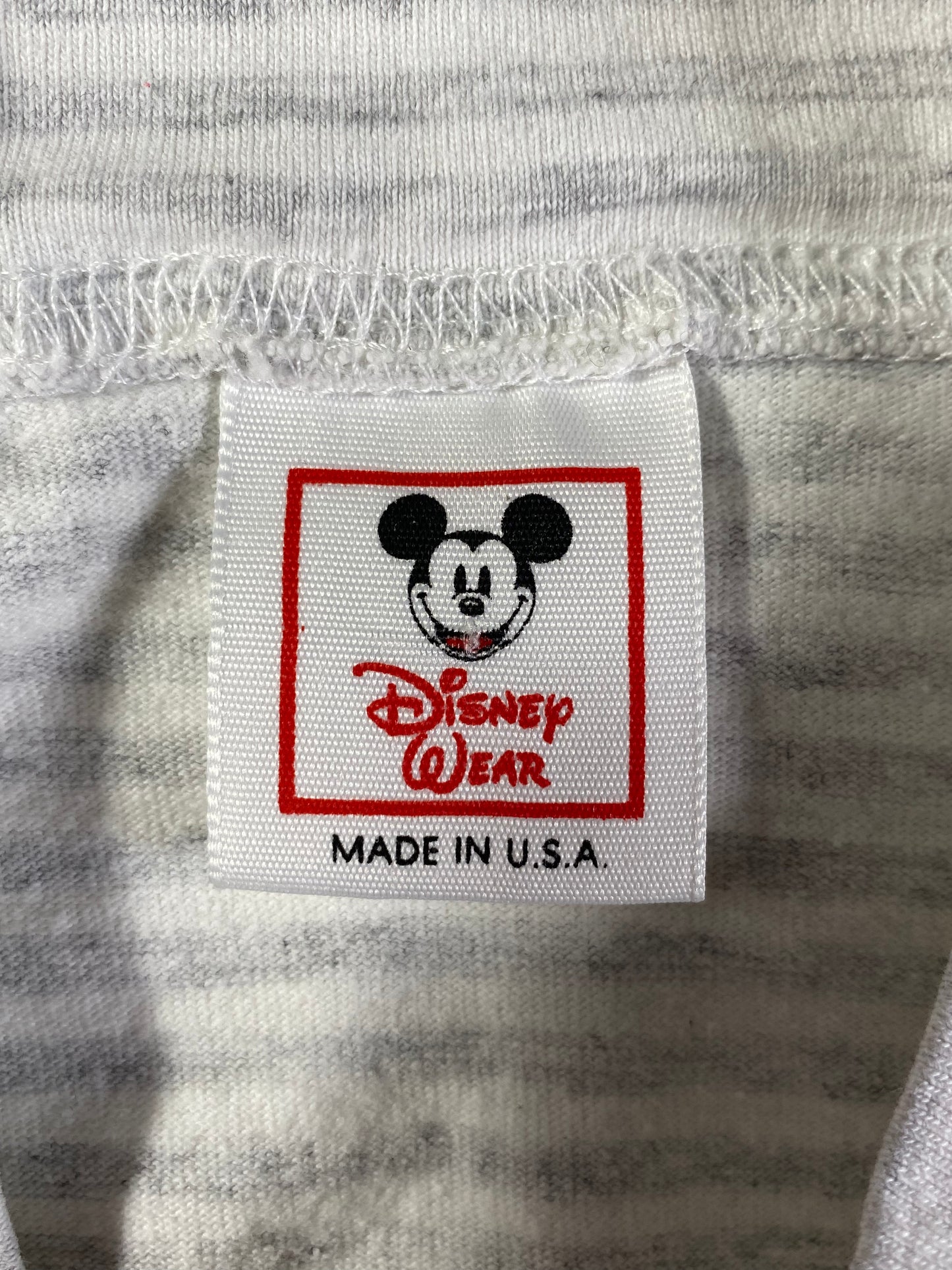 1991 DISNEY MICKEY Made in USA Size L-XL Vintage T-Shirt / A1771