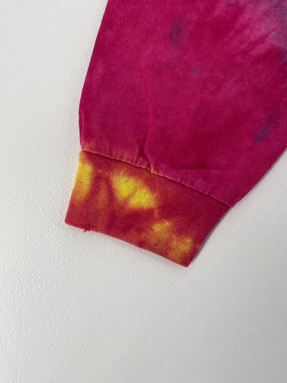 00' DISNEY x AERO SMITH  ROCK'N' ROLLER COASTER Tie Dye Size XL Vintage Long Sleeve T- Shirt / A1812