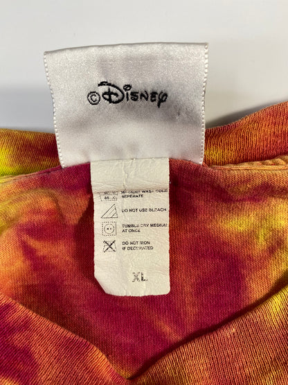 00' DISNEY x AERO SMITH  ROCK'N' ROLLER COASTER Tie Dye Size XL Vintage Long Sleeve T- Shirt / A1812