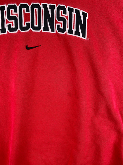00' NIKE WISCONSIN Size XL Vintage College Sweat-Shirt / A1873
