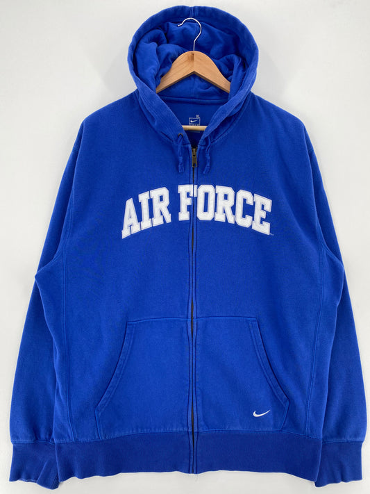 Vintage NIKE AIR FORCE Size XL Vintage College Hoodie Sweat-Shirt / A1880
