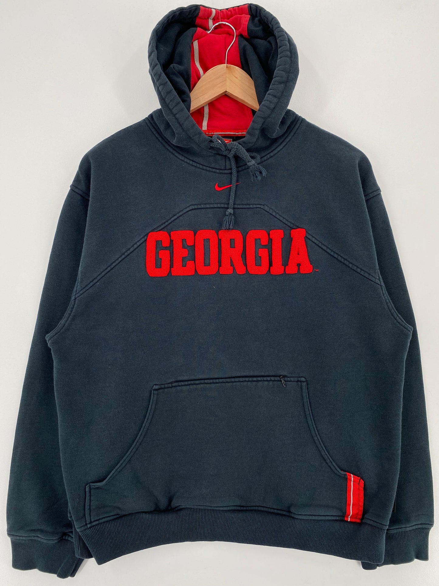 00' NIKE GEORGIA Size S Vintage College Hoodie Sweat-Shirt / A1881