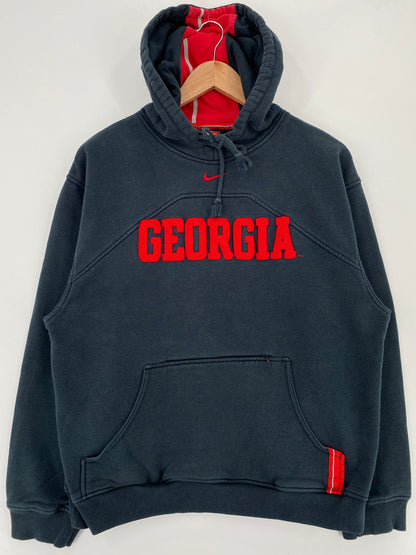 00' NIKE GEORGIA Size S Vintage College Hoodie Sweat-Shirt / A1881