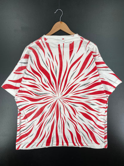 90's GEORGIA BULLDOGS Size XL Vintage College T- Shirt / A1884