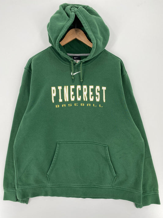 Vintage NIKE PINECREST Size XL Vintage College Hoodie Sweat-Shirt / A1909