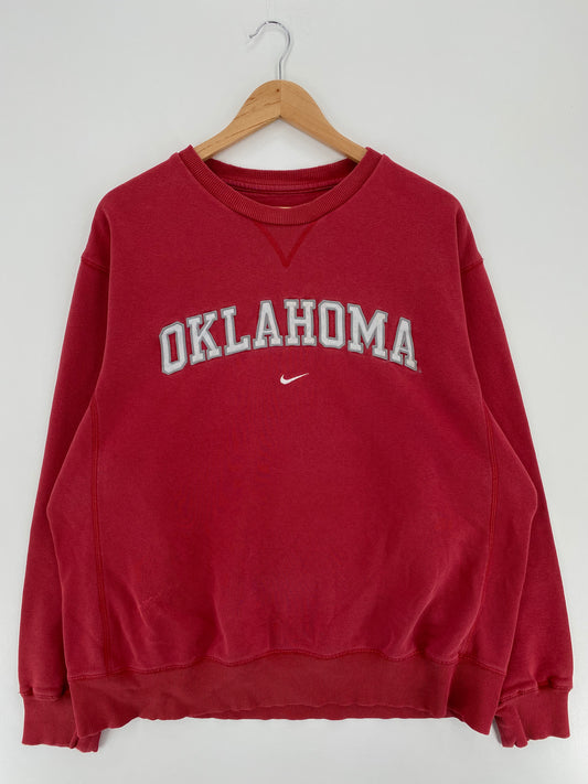 Vintage NIKE OKLAHOMA Size XL Vintage College Sweat-Shirt / A1912
