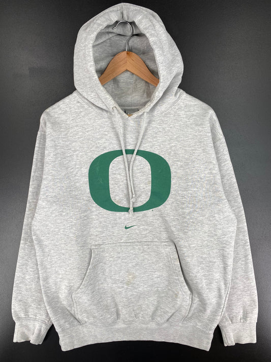 00' NIKE OREGON Size M Vintage College Hoodie Sweat-Shirt / A1916