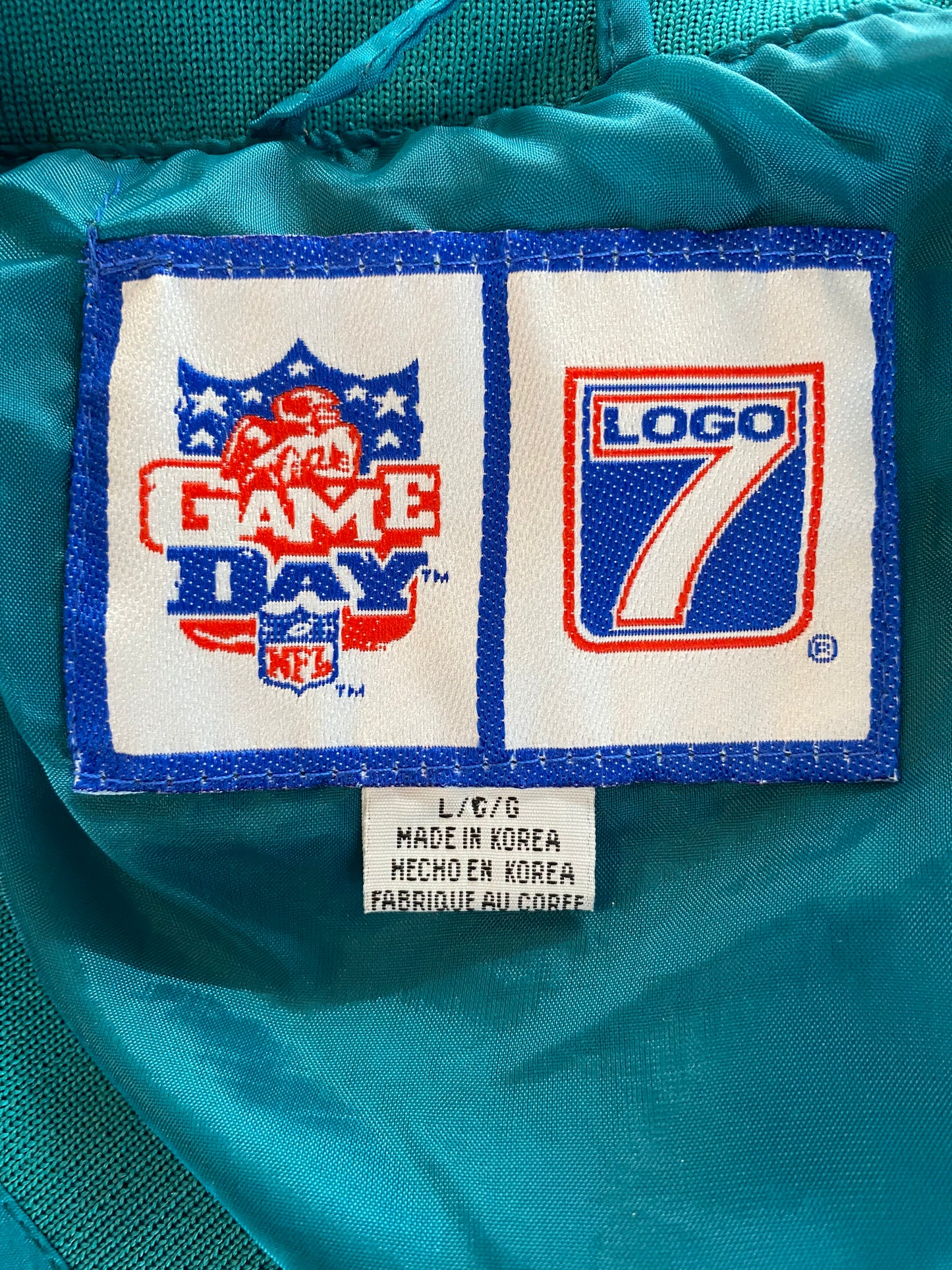90’s MIAMI DOLPHINS Size L NFL Nylon Jacket  / A1941