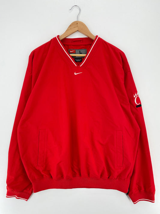 00' NIKE CINCINNATI BEARCATS Size L Vintage College Nylon Jacket  / A1943