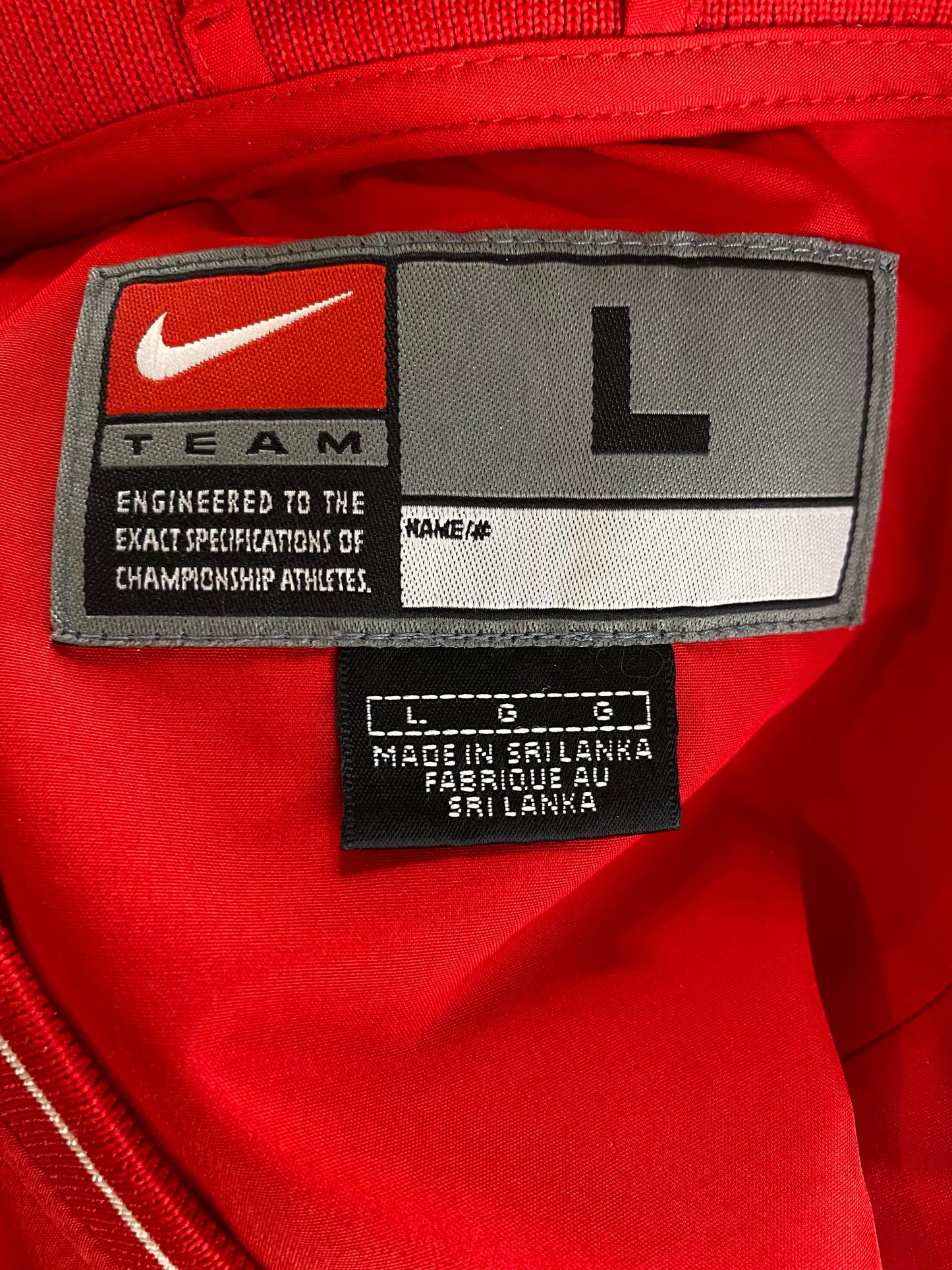 00' NIKE CINCINNATI BEARCATS Size L Vintage College Nylon Jacket  / A1943