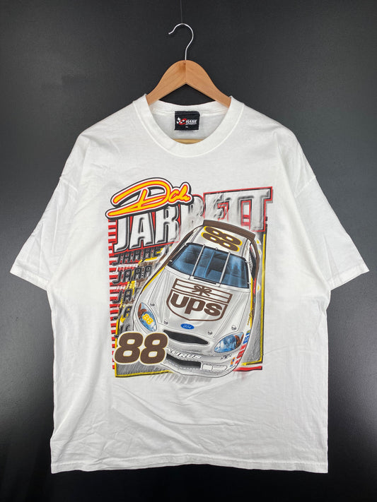 Vintage NASCAR DALE JARRETT Size XL Racing T-Shirt / E4686T