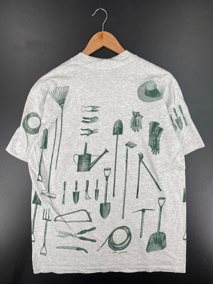 1995 GARDENING TOOLS Made in USA Size L Vintage T-Shirt / E2278T