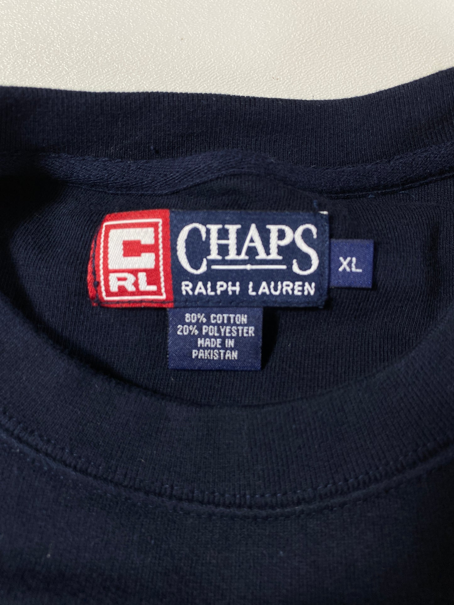 90’s CHAPS RALPH LAUREN Size XL Vintage Sweat-Shirt  / A6632