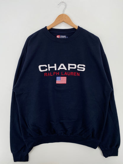 90’s CHAPS RALPH LAUREN Size XL Vintage Sweat-Shirt  / A6632