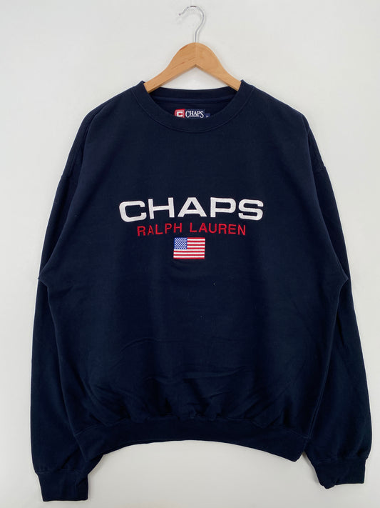 90’s CHAPS RALPH LAUREN Size XL Vintage Sweat-Shirt  / A6632