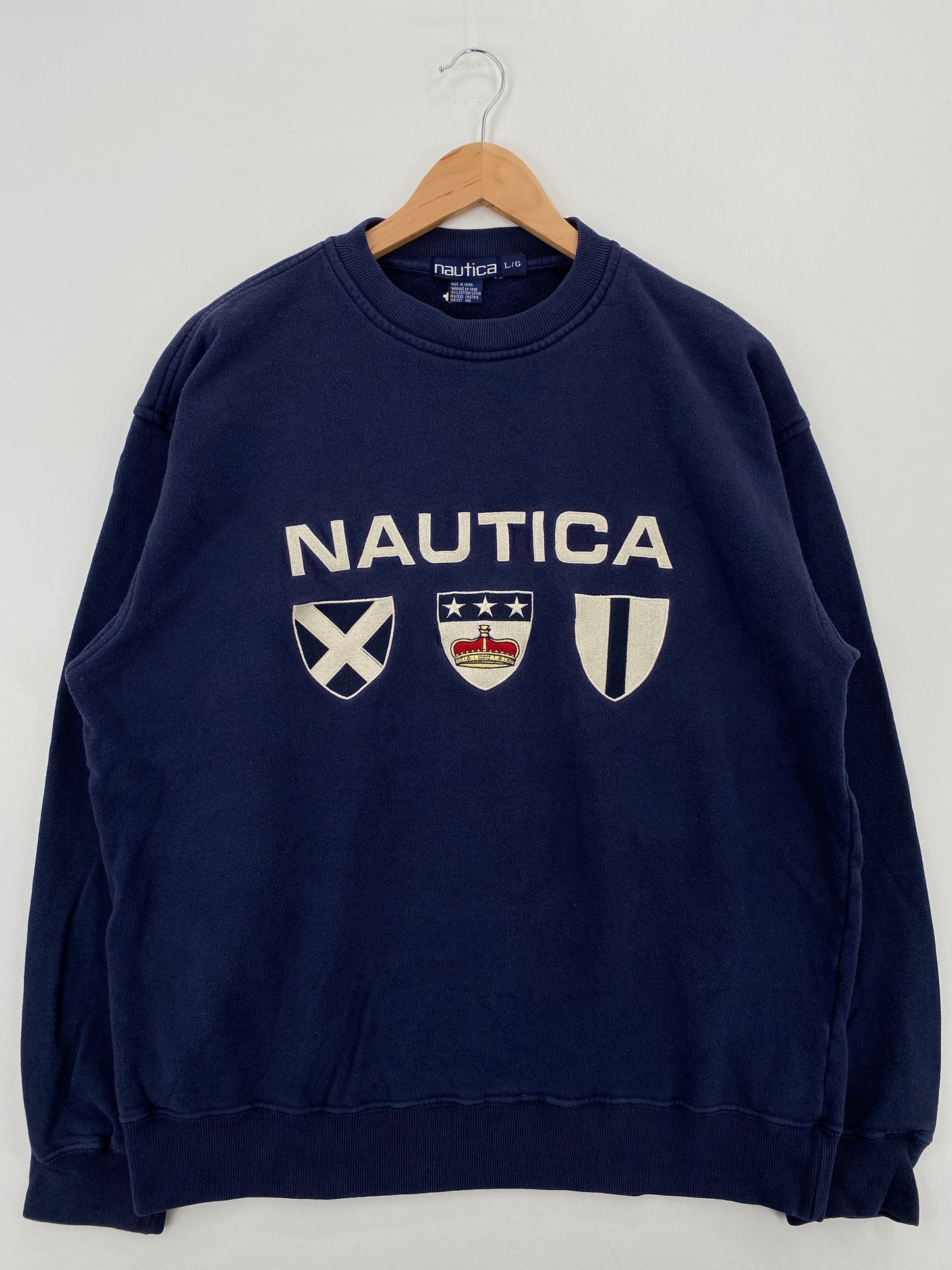 90’s NAUTICA Size L Vintage Sweat-Shirt  / A6630
