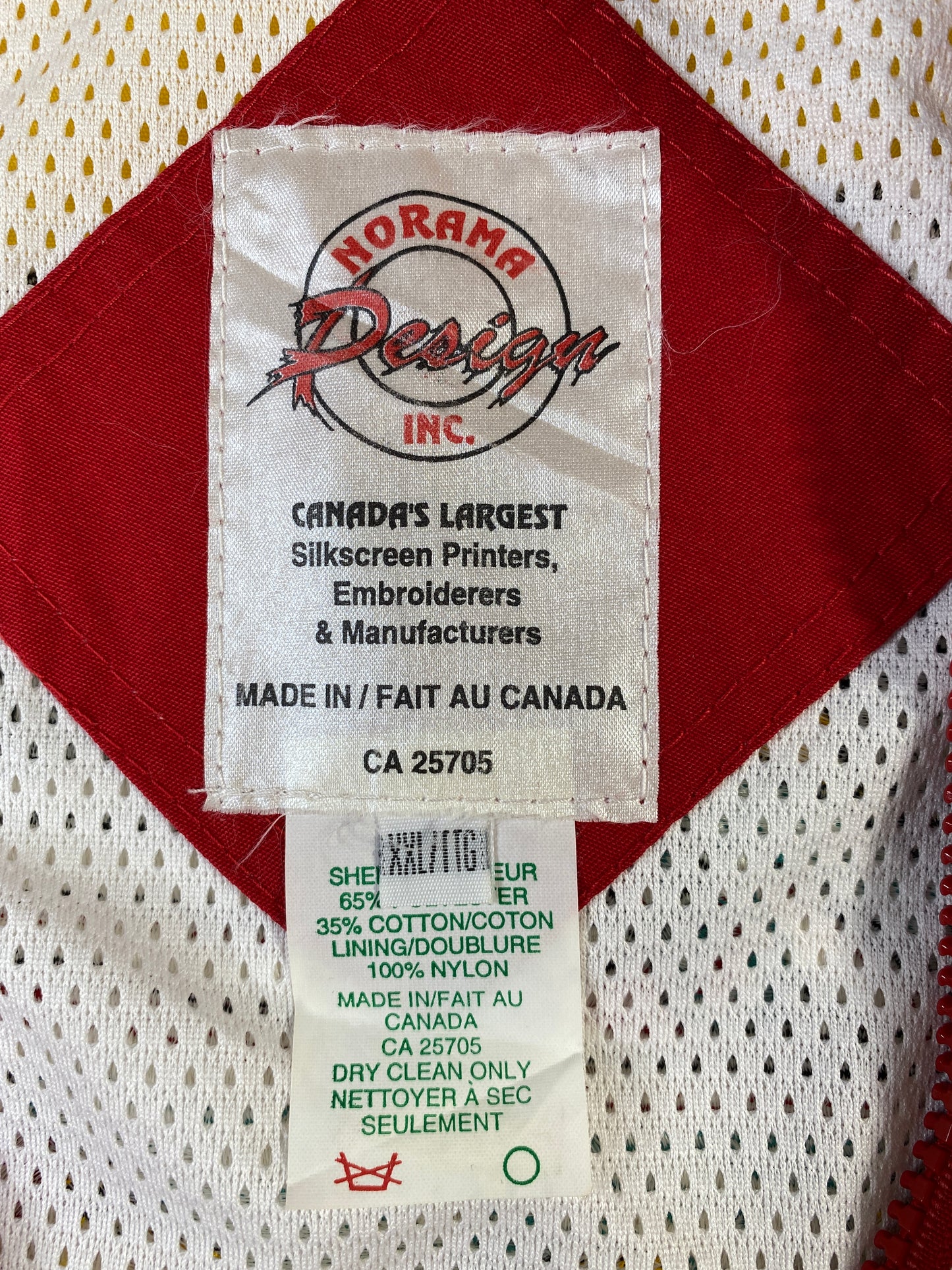 90's POWER BOATING CANADA POKER RUN Size XXL Vintage Racing Nylon Jacket / A6644