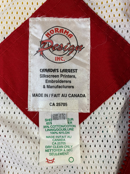 90's POWER BOATING CANADA POKER RUN Size XXL Vintage Racing Nylon Jacket / A6644