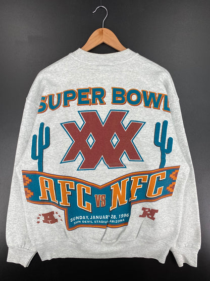 1996 SALEM x SUPER BOWL AFC VS NFC Made in USA Size XL Vintage NFL Sweat-shirt / A2125