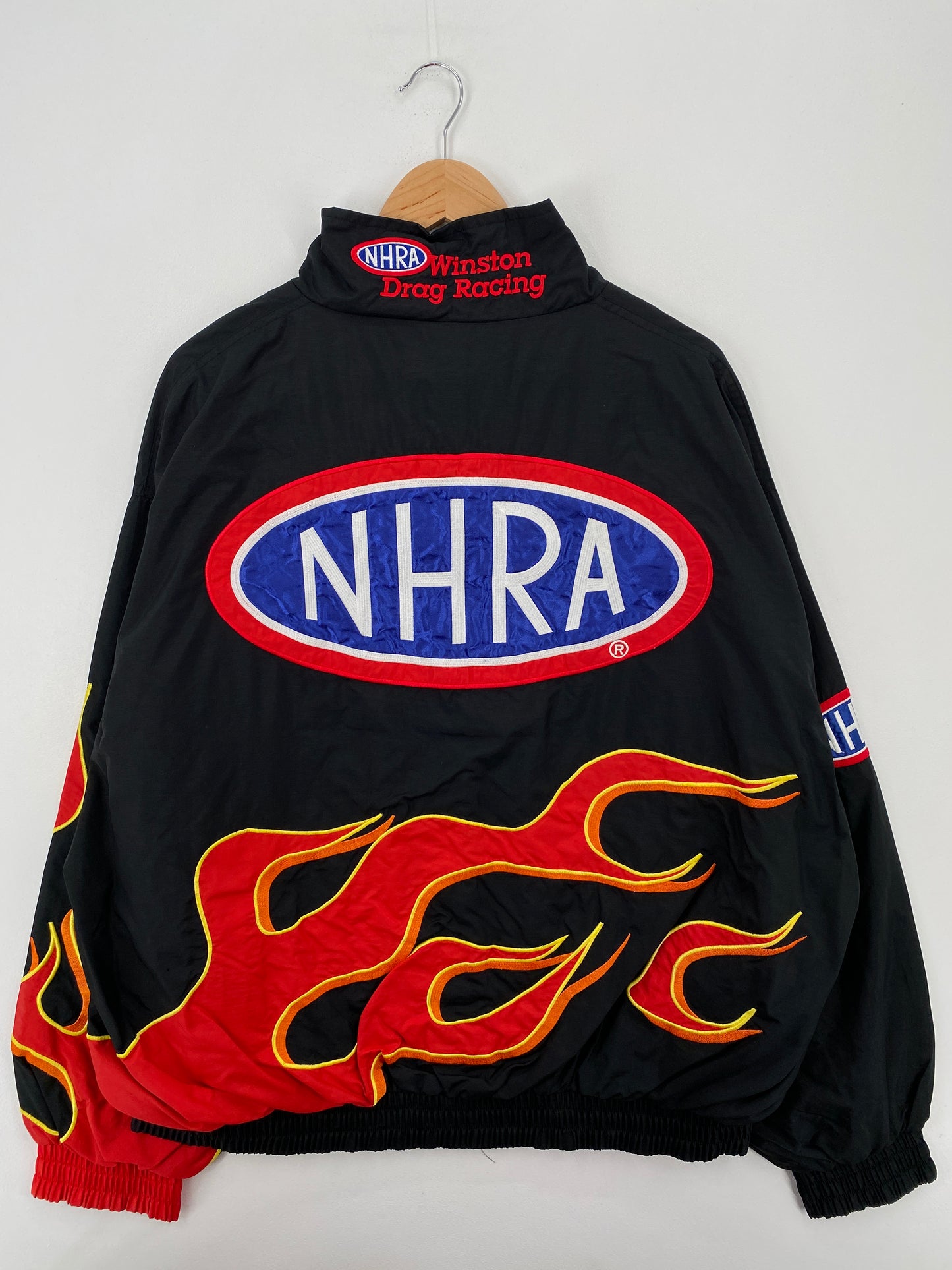 Vintage NHRA WINSTON DRAG RACING Size XXL Vintage Racing Nylon Jacket / A6645