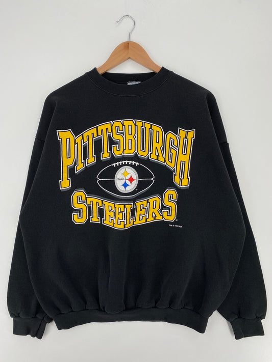 1996 PITTSBURGH STEELERS Made in USA Size XL Vintage NFL Sweat-shirt / A2128
