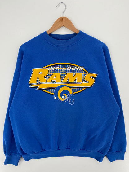 90's ST. LOUIS RAMS Size XL Vintage NFL Sweat-shirt / A2129