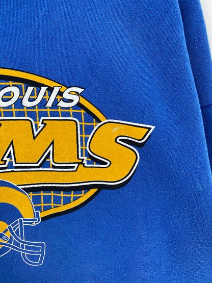 90's ST. LOUIS RAMS Size XL Vintage NFL Sweat-shirt / A2129