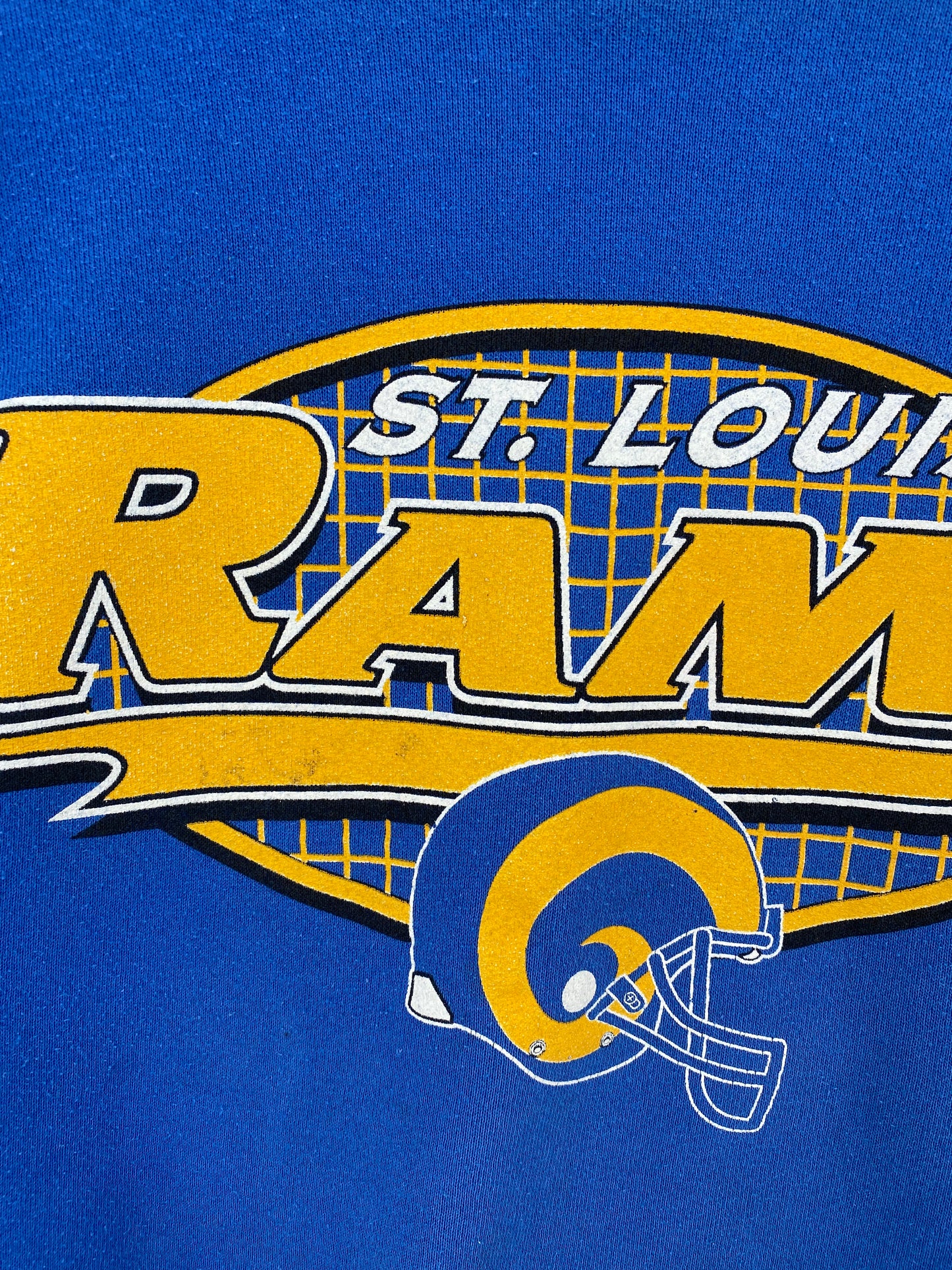 90's ST. LOUIS RAMS Size XL Vintage NFL Sweat-shirt / A2129