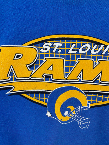 90's ST. LOUIS RAMS Size XL Vintage NFL Sweat-shirt / A2129