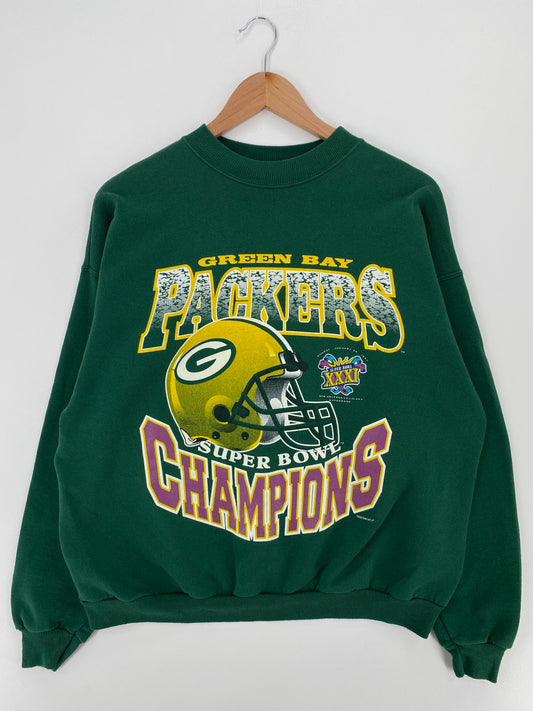 1996 GREEN BAY PACKERS Size XL Vintage NFL Sweat-shirt / A2131