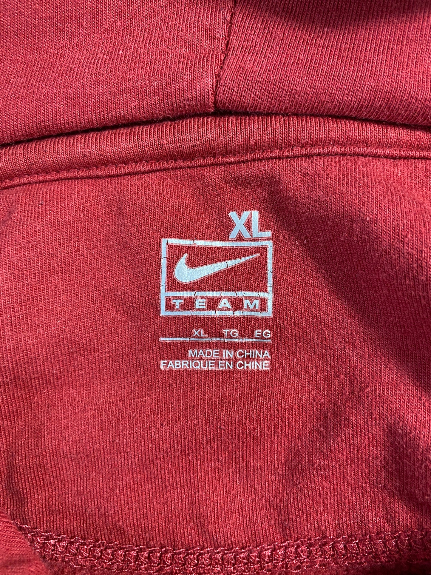 00’ NIKE STANFORD Size XL Vintage College Hoodie Sweat-Shirt / A6660