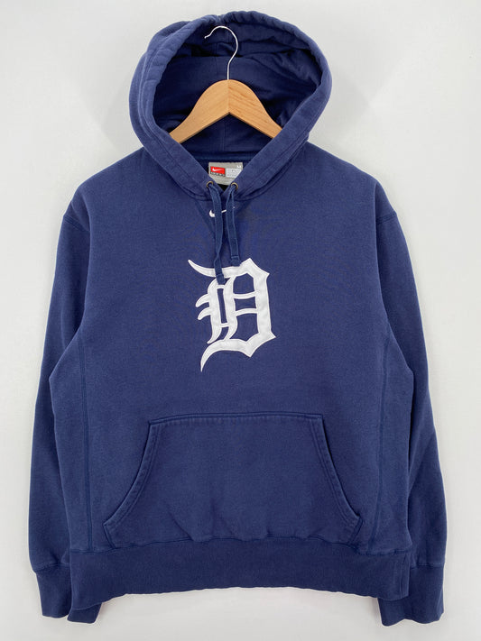 00' NIKE DETROIT TIGERS Size M Vintage MLB Hoodie Sweat-Shirt / A6657