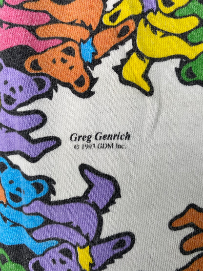 1993 LIQUID BLUE x GRATEFUL DEAD Made in USA Size L Vintage Music T-shirt / A6676