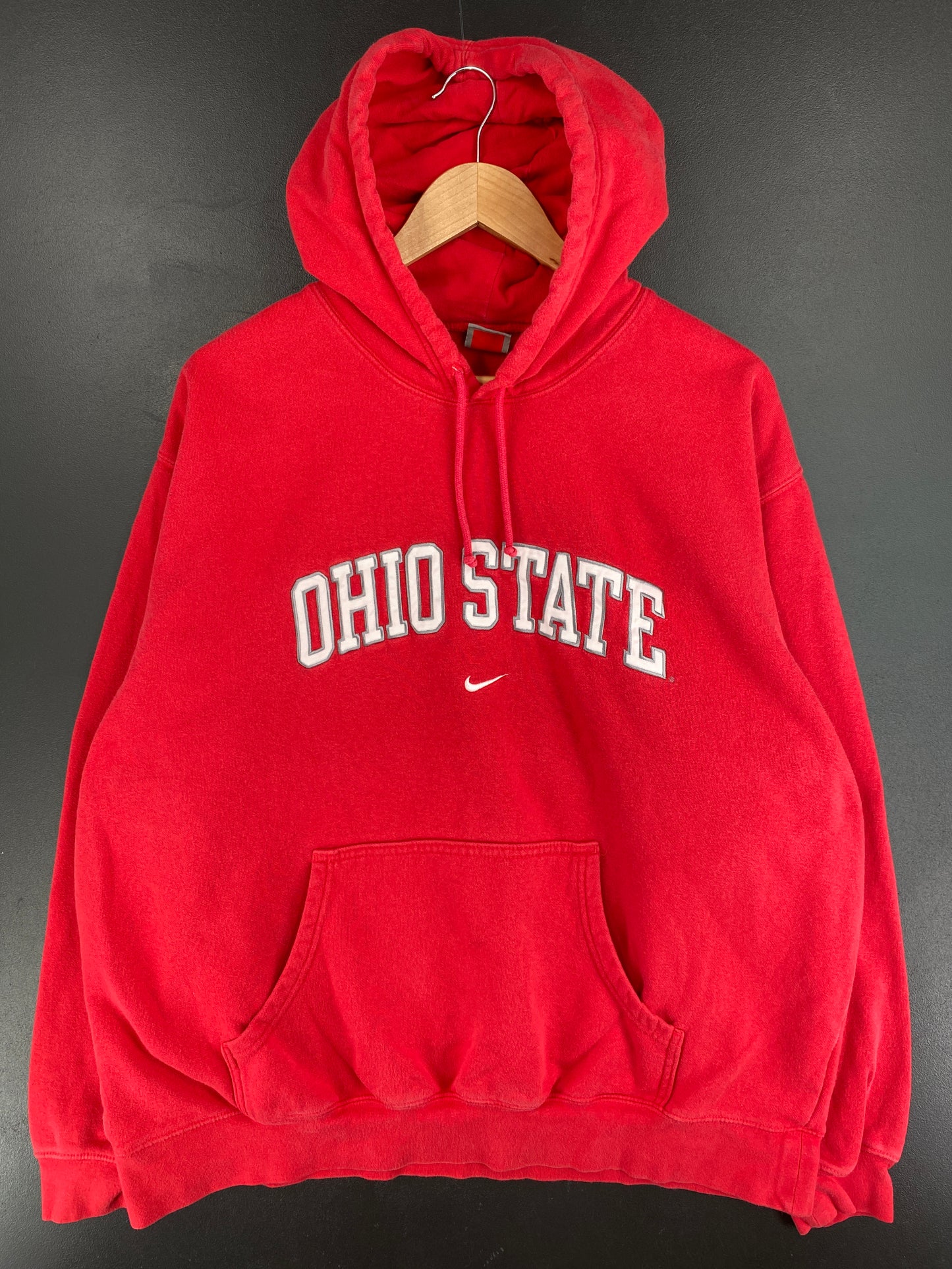 00' NIKE x OHIO STATE Size XL Vintage College Hoodie Sweat shirt / E4037S