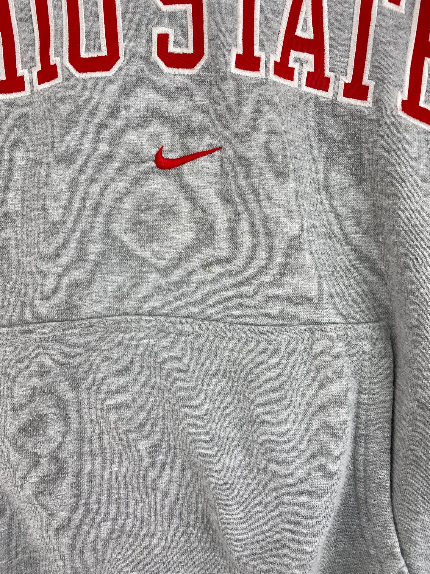 00' NIKE x OHIO STATE Size XL Vintage College Hoodie Sweat shirt / E4041S