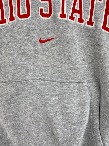00' NIKE x OHIO STATE Size XL Vintage College Hoodie Sweat shirt / E4041S