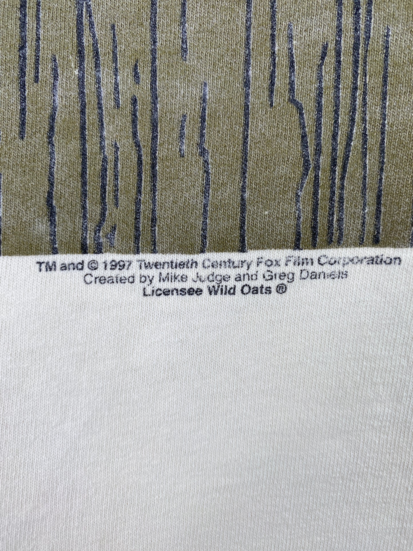 1997 KING OF THE HILL DALE GRIBBLE Size XL Vintage T-Shirts / A6727