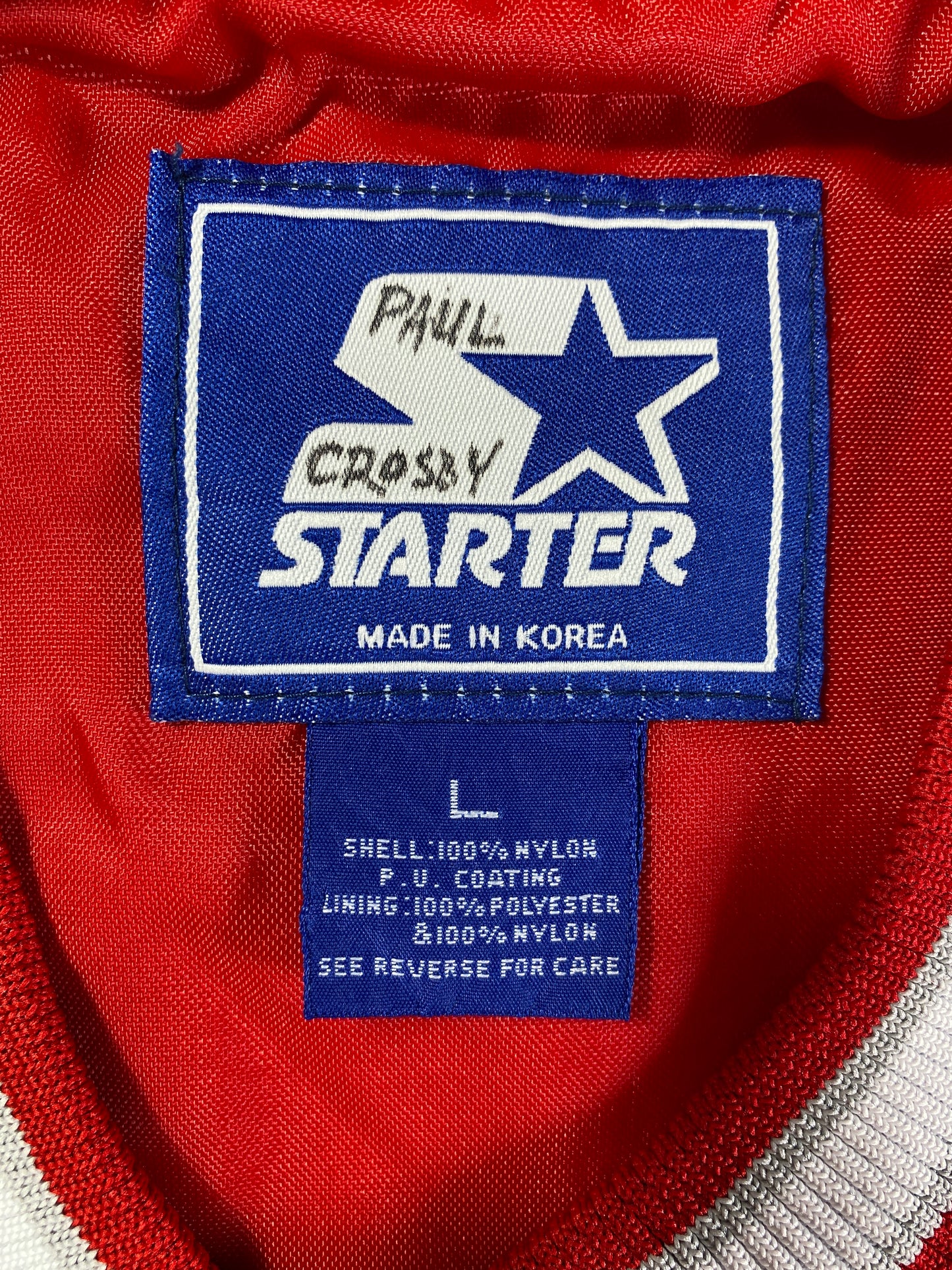 90's STARTER x OHIO STATE Size L Vintage College Nylon Warm-Up Jersey / A6778