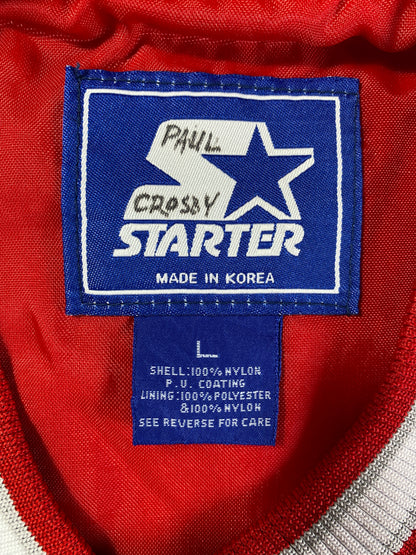 90's STARTER x OHIO STATE Size L Vintage College Nylon Warm-Up Jersey / A6778