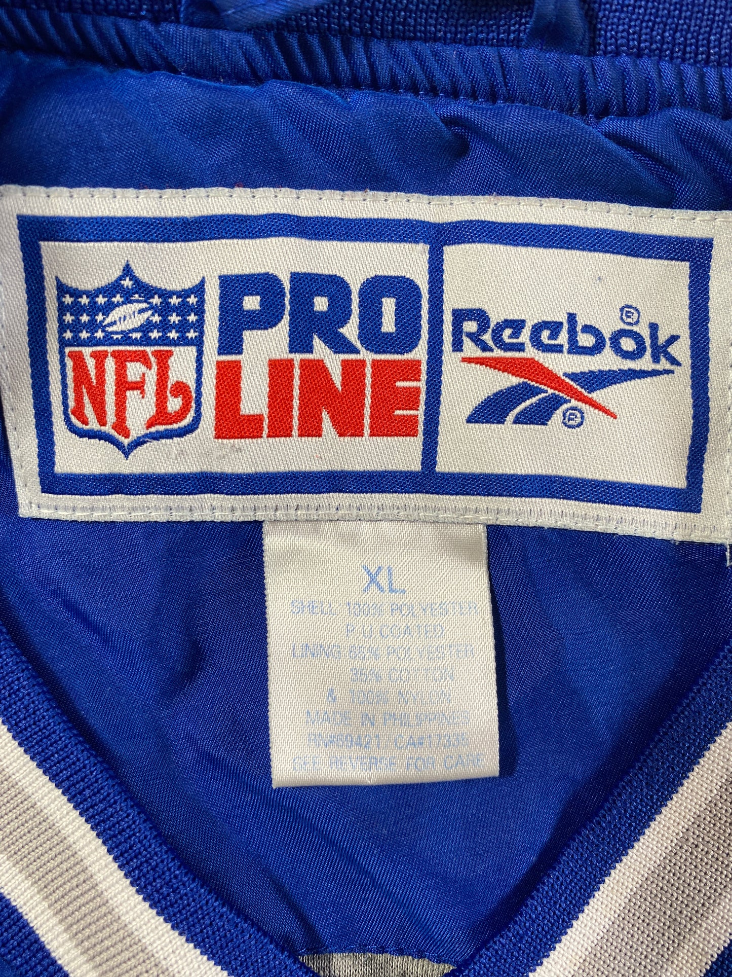 Vintage REEBOK DETROIT LIONS Size XL Vintage NFL Warm-Up Jersey / A6777