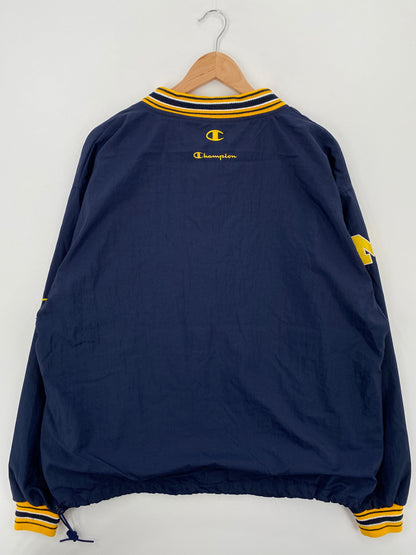 00' CHAMPION MICHIGAN Size L Vintage College Nylon Warm-Up Jersey / A6774