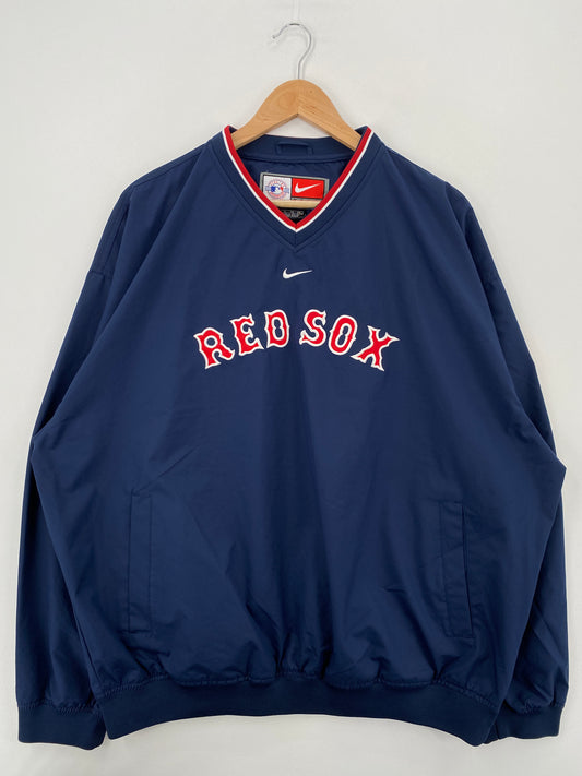 00' NIKE BOSTON RED SOX Size XL Vintage MLB Warm-Up Jersey / A6770