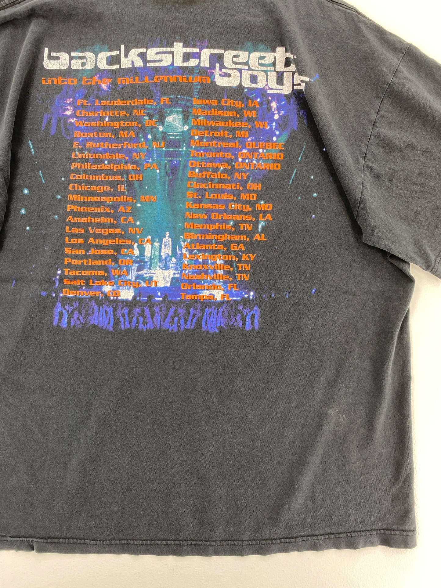 .90's BACKSTREET BOYS Size XL Vintage T-shirt / E4751T