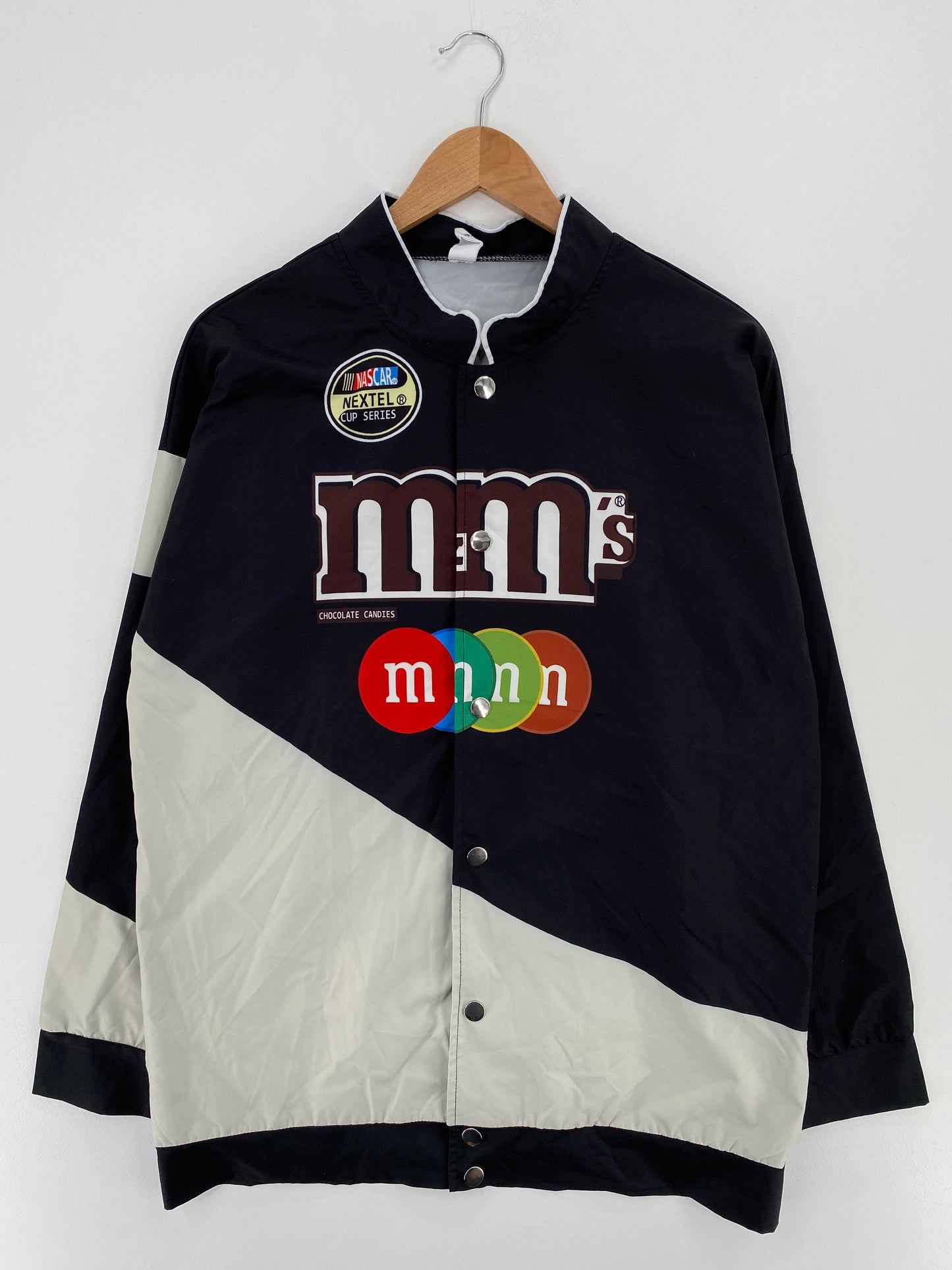 .Vintage NASCAR M&M'S Size No Tag (Approx.L) Nylon Jacket / E5922N