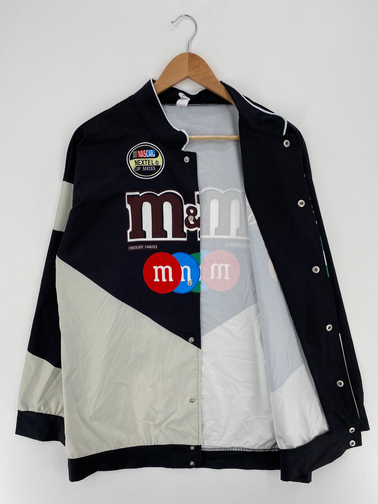 .Vintage NASCAR M&M'S Size No Tag (Approx.L) Nylon Jacket / E5922N